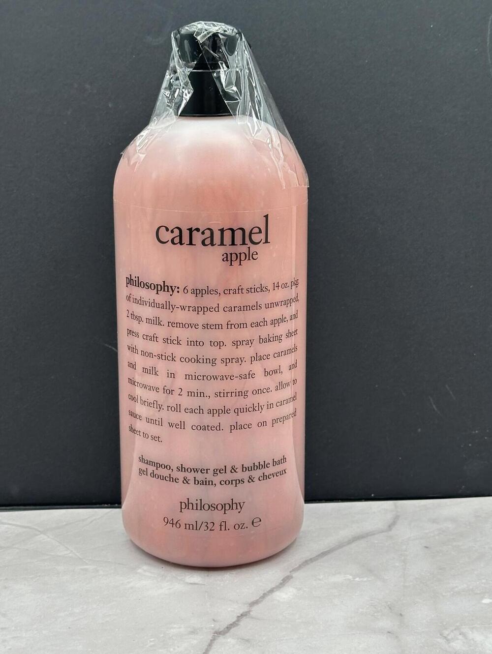 Philosophy Caramel Apple Shampoo Shower Gel and Bubble Bath